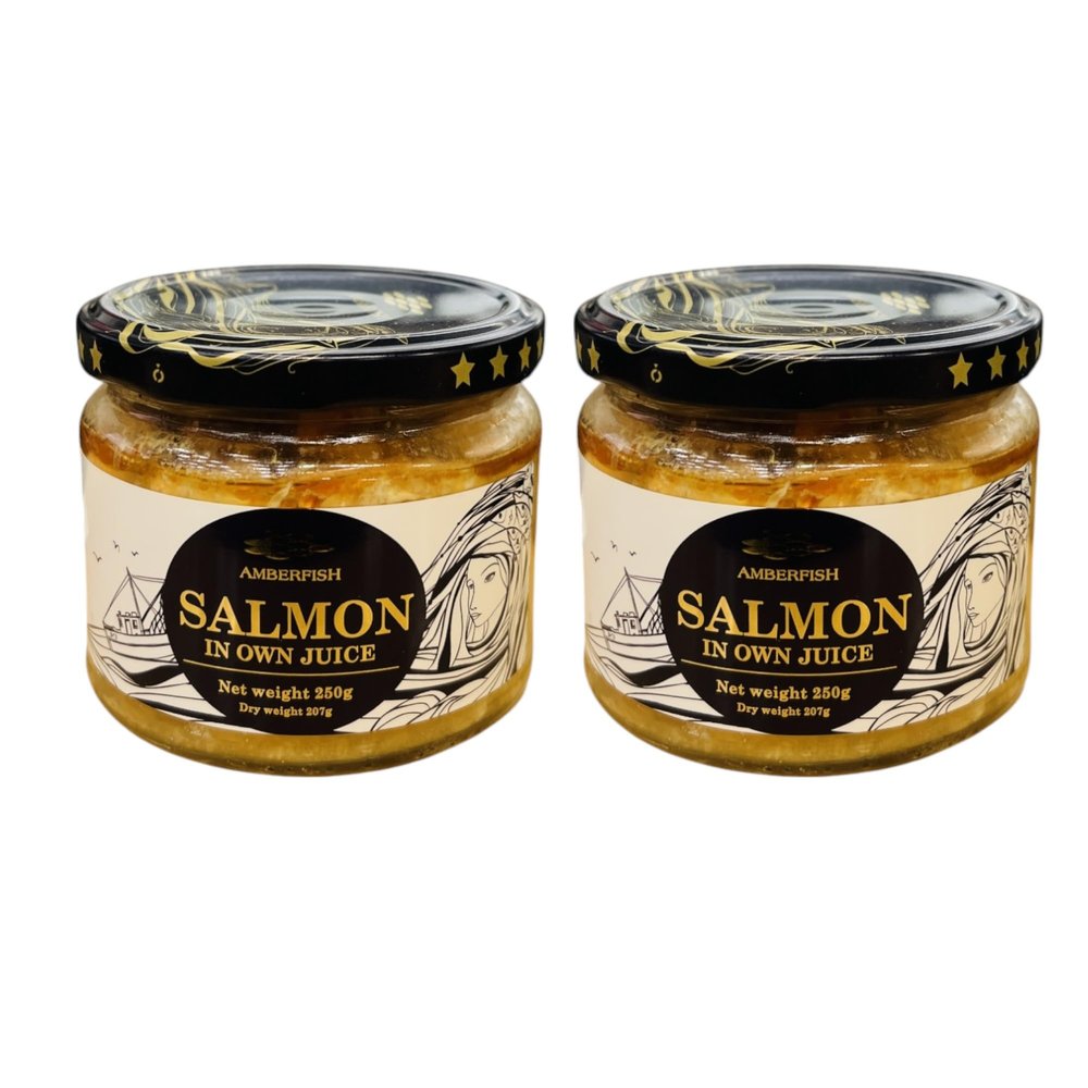 Amberfish Salmon in Own Juice, 250g, Pack of 2