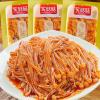 5 Flavors Enoki mushroom,Spicy barbecued enoki mushrooms,side dishes,instant food,pickles,Mala latiao,spicy snack food,vegan,delicious Chinese snack gift (spicy,10bags) view 1