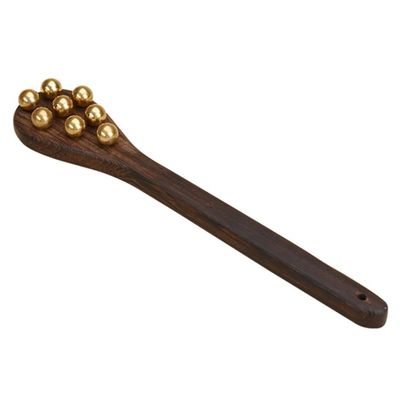 Bloepum Brass Massage Guasha Back Tapping Meridian Tapping Hammering Clapping Stick Chicken Wings Wooden Hammer Back Neck Plate
