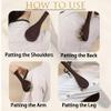 Bloepum Brass Massage Guasha Back Tapping Meridian Tapping Hammering Clapping Stick Chicken Wings Wooden Hammer Back Neck Plate view 2