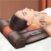 10 Motors Vibrating Massage Mattress Pad Foldable Heating Cushion for Neck Back Waist Hip Leg, Relieves Stress & Muscle PainFull Body Massage Mat Learned extensively view 4