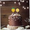 DECOMELODY 48pcs Glitter Cupcake Toppers for Fruits Theme Party Decorations for Lemonade Stand and Birthday Celebrations view 3