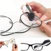 4Pcs Eyeglass Cleaning Kit, Portable Microfiber Spectacle Cleaner Set, Reusable Lens Cleaner for Glasses, with Carry Case (4 Colours) view 2
