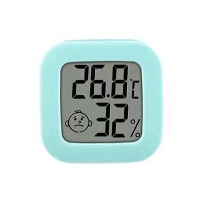 GREOHNMPAW Mini Face Electronic Thermometer Home Office LCD Thermometer Double Sided Tape