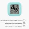 GREOHNMPAW Mini Face Electronic Thermometer Home Office LCD Thermometer Double Sided Tape view 3