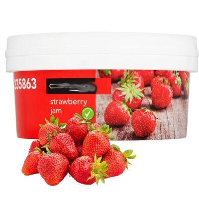 Cheff's Raspberry, Strawberry & Essentials Mixed Fruit Jam Varity Tub 2.72kg - Delicious & Fruity Spread (1, Strawberry Jam)