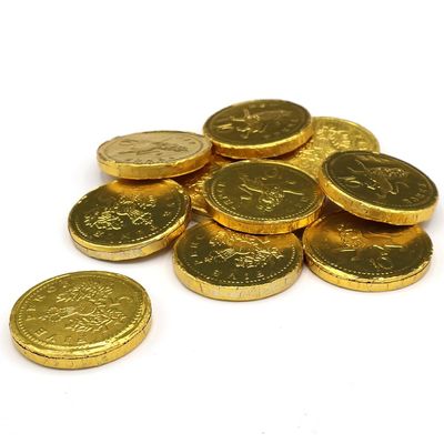 Chocolate Coin Milk Chocolate Gold Coins Sweets Christmas Party Bag Fillers, Pinata prizes, Easter Egg Hunts for Kids (50 Pcs)