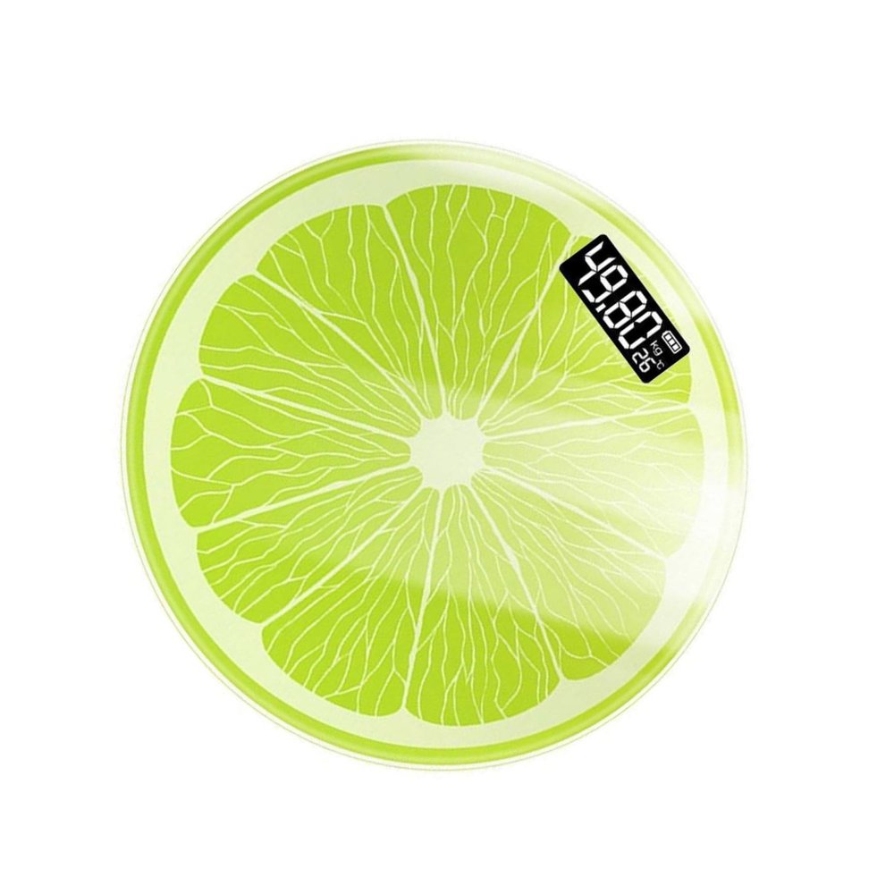COLLBATH Weight Managing Scale Green Digital Scale for Body with Tempered Glass Platform and High-precision Chip Weighing 0.2kg to 180kg with 50g Graduation for Adults