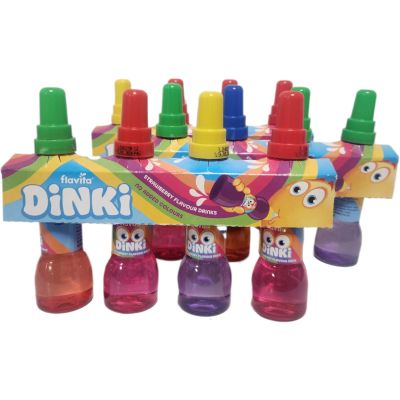 Strawberry Flavoured Mini Drink Bottles Sweetened Soft Drink No Added Colours Fun Shaped Beverage for Kids 3 Packs of 4x60ml (Total 12 Bottles) Refreshing Party Treat (Pack of 3)