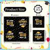 100 PCS Graduation Party Disposable Napkins, 6.5x6.5 Inch Paper Napkins, Congrats Grad Napkins 2 Ply, Star Dinner Hand Napkin for College High School Graduation Party Supplies Black view 2