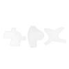 Beard Shaper, Beard Shaping Card, Multi Use Beard Shaping Styling and Haircut Tools 3pcs for Home Hairdressers (White) view 1