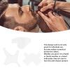 Beard Shaper, Beard Shaping Card, Multi Use Beard Shaping Styling and Haircut Tools 3pcs for Home Hairdressers (White) view 2