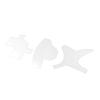 Beard Shaper, Beard Shaping Card, Multi Use Beard Shaping Styling and Haircut Tools 3pcs for Home Hairdressers (White) view 4