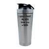 Giftme I Didn't Fart My Ass Blew You A Kiss - Funny Mugs for Men, 500ml Aluminium Shaker Bottle for Supplement Shakes (Silver) view 1