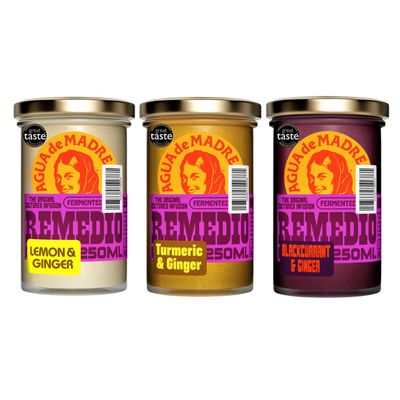 Agua de Madre Fresh Tea Infusion (Mixed Flavours), Fermented Fruit Drink with Immune Supporting Vitamin C, Low Calorie, Vegan, No Artificial Sweeteners, Pack of 3