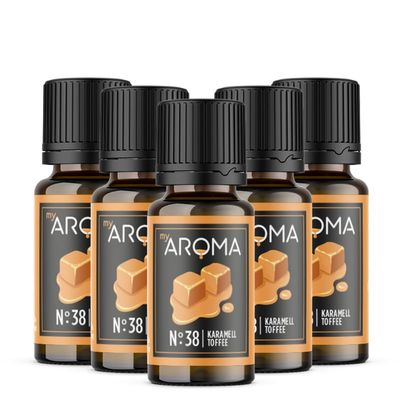 MyAROMA Pure Natural Aroma Drops (5 x 10 ml, Caramel)