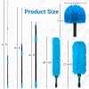 20 FT High-Reach Duster Kit with 5-12FT Extendable Pole, High Ceiling & Fan Duster Cleaning Combo with Telescopic Pole, Cobweb Brush, Ceiling Fan Duster, Feather Duster for Indoor & Outdoor Cleaning view 2