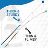 20 FT High-Reach Duster Kit with 5-12FT Extendable Pole, High Ceiling & Fan Duster Cleaning Combo with Telescopic Pole, Cobweb Brush, Ceiling Fan Duster, Feather Duster for Indoor & Outdoor Cleaning view 3
