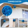 20 FT High-Reach Duster Kit with 5-12FT Extendable Pole, High Ceiling & Fan Duster Cleaning Combo with Telescopic Pole, Cobweb Brush, Ceiling Fan Duster, Feather Duster for Indoor & Outdoor Cleaning view 4