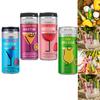 4 x Mixed Pia Colada,Strawberry Daiquiri,Passion Fruit Martini,Blue Raspberry Martini Drink Cans 200ml - Velvety Texture and Smooth head Drinks