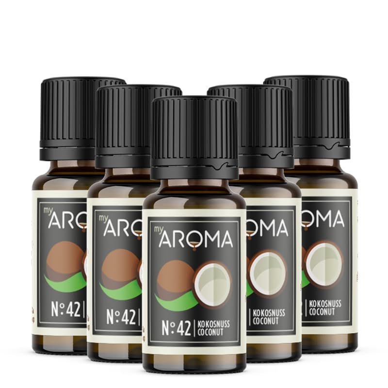 MyAROMA Pure Natural Aroma Drops (5 x 10 ml, Coconut)