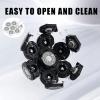 7 Blades Head Shaver Replacement Heads, Universal Fit for Electric Razors, Wet & Dry Use, 7D Floating Design, Stainless Steel Blade Heads, Ideal for Men's Face & Bald Head Shaving (2count) view 3