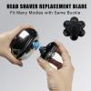 7 Blades Head Shaver Replacement Heads, Universal Fit for Electric Razors, Wet & Dry Use, 7D Floating Design, Stainless Steel Blade Heads, Ideal for Men's Face & Bald Head Shaving (2count) view 4