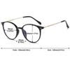 ABETOS Round Reading Glasses for Women Men Blue Light Blocking Glasses Oval Metal Retro Fashion Lightweight Computer Eyeglasses Readers Anti Eyestrain, Tortoiseshell+0.0 view 2