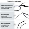 ABETOS Round Reading Glasses for Women Men Blue Light Blocking Glasses Oval Metal Retro Fashion Lightweight Computer Eyeglasses Readers Anti Eyestrain, Tortoiseshell+0.0 view 4