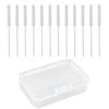 12 Pieces Hearing Aid Cleaning Brushes, Earpiece Earmold Vent Cleaner, Hearing Aid Cleaning Tools, Long Hearing Amplifier Cleaning Brush Hearing Aid Cleaner Wire for Sound Tubes