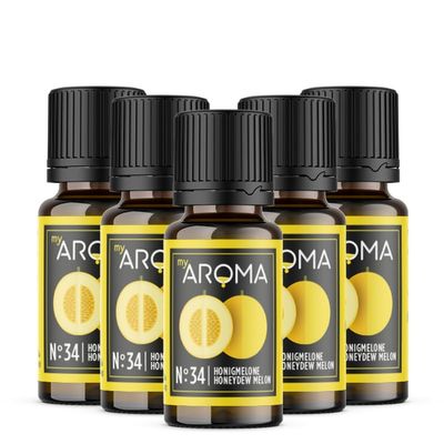 Purely Natural Aroma Drops by myAROMA (5 x 10 ml, Honey Melon)