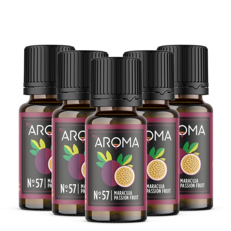 Purely natural aroma drops by myAROMA (5 x 10 ml, passion fruit)