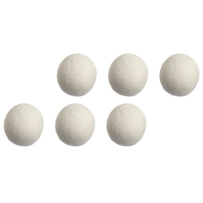 6 Hot Wool Dryer Balls for Efficient Laundry Drying Eco Friendly Solution to Reduce Dampness and Static Electricity