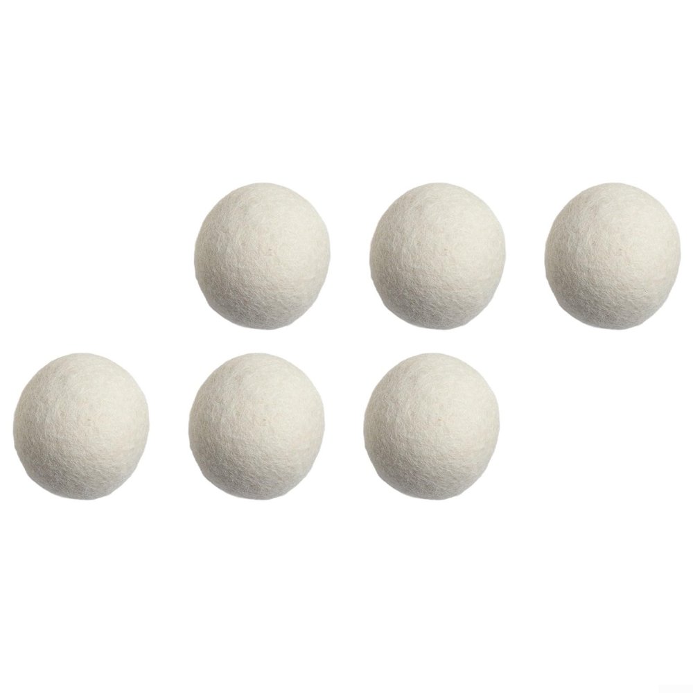 6 Hot Wool Dryer Balls for Efficient Laundry Drying Eco Friendly Solution to Reduce Dampness and Static Electricity