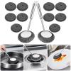 12pcs Steel Wire Scrubber with handle kit: stainless steel wire scrubber, dish brush with handle, metal dish scrubber for cleaning bowls, pots, pans, sinks view 1