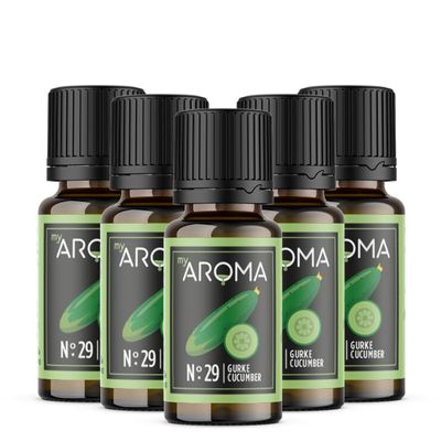 Purely natural aroma drops by myAROMA (5 x 10 ml, cucumber)