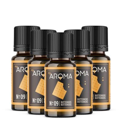 Purely natural aroma drops by myAROMA (5 x 10 ml, butter biscuits)