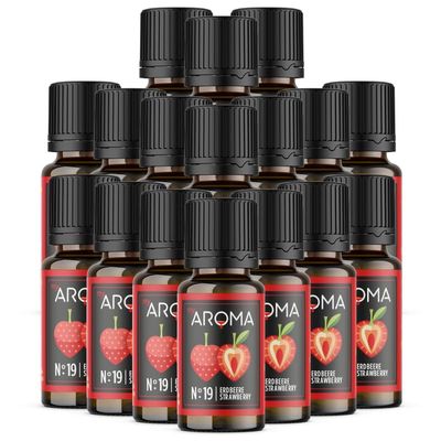 Purely Natural Aroma Drops by myAROMA (17 x 10 ml, Strawberry)