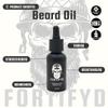 Fortifyd Men's Beard Care Set, 125ml Shampoo, 30ml Oil, 30ml Face Moisturiser, Black view 2