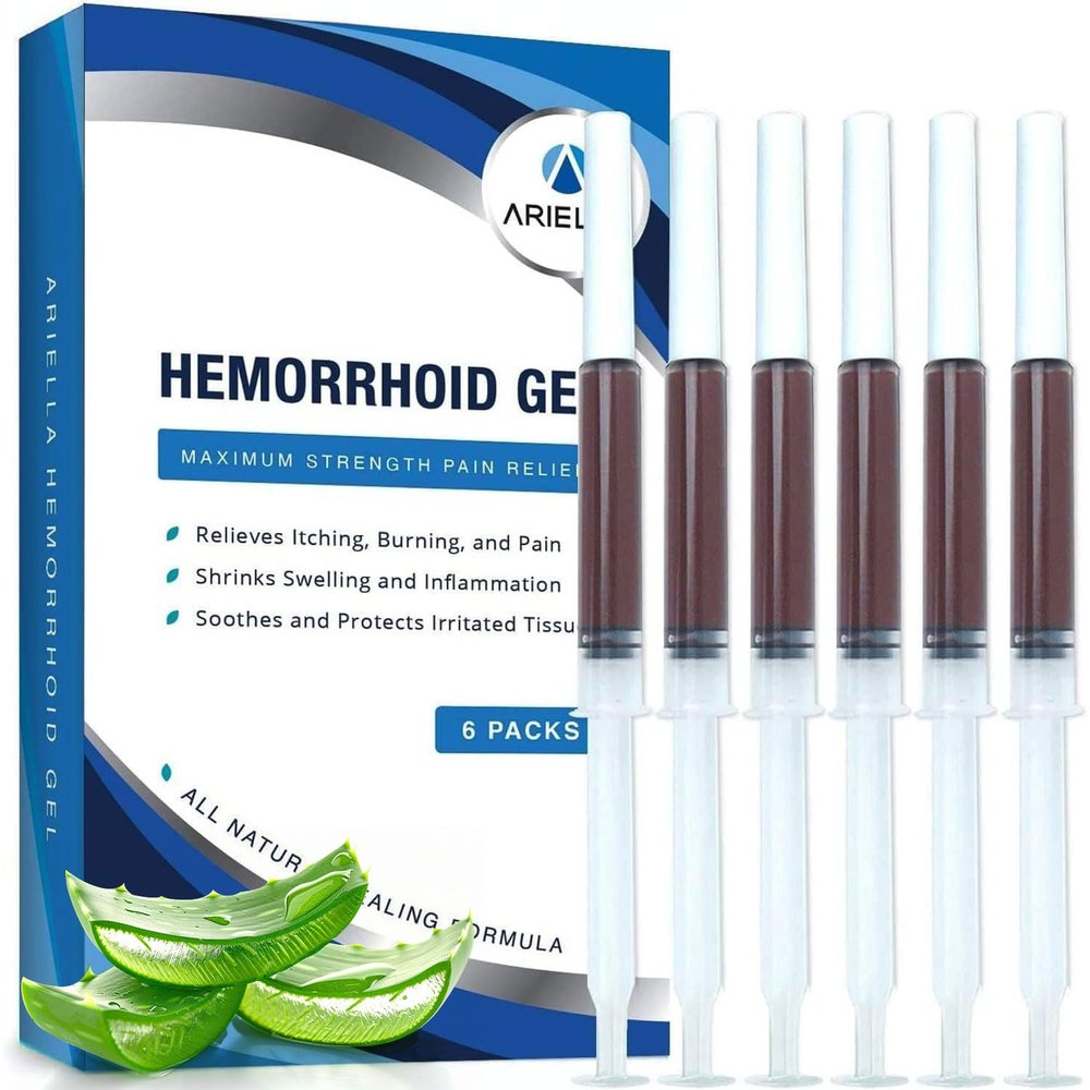 Pack of 6 Hemorrhoid Suppositories for the Treatment of Cracking Complaints - Shrink Gel, Soothing, Healing, Itchy, Burning, Pain Relieving (Loes)