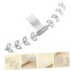 Healeved Rhinestone Mask Ear Hook Comb with Adjustable Mask Rope Buckle Fine Workmanship White Colour Comfortable Ear for Daily Use view 2