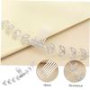 Healeved Rhinestone Mask Ear Hook Comb with Adjustable Mask Rope Buckle Fine Workmanship White Colour Comfortable Ear for Daily Use view 4
