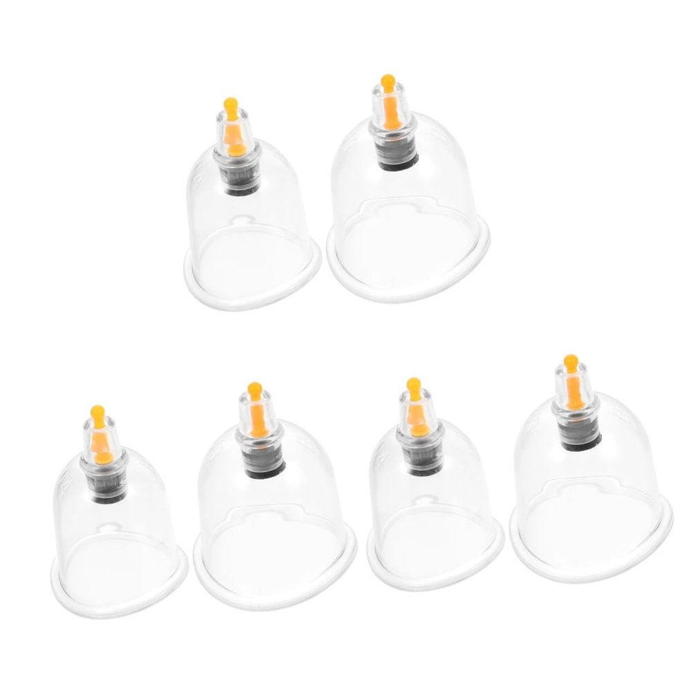 FOMIYES 6pcs Reusable Cupping Cups Plastic Cupping Devices for Traditional Therapy Convenient Vacuum Suction Cups for Beauty Tools and Home Use