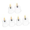 FOMIYES 6pcs Reusable Cupping Cups Plastic Cupping Devices for Traditional Therapy Convenient Vacuum Suction Cups for Beauty Tools and Home Use view 1