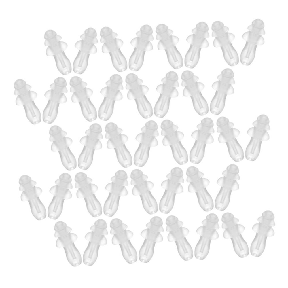 CHILDWEET 50pairs Noise-canceling Silicone Ear Plugs for Ear Defenders for Sleep Swimming and Snoring Blocking
