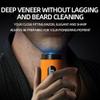 Electric Shaver Portable USB Charging Smart Digital Display Men's Shaver Easy Travel Shaver Men's Gift Orange view 2