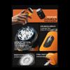Electric Shaver Portable USB Charging Smart Digital Display Men's Shaver Easy Travel Shaver Men's Gift Orange view 3
