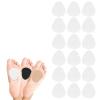 18 Pieces Metatarsal Felt Footbed, Metatarsal Pads, Men's and Women's Ball of Foot Pads, Forefoot and Plantar Support, Men's and Women's Plantar Soft Pads (White, 6.86.20.5cm) view 1