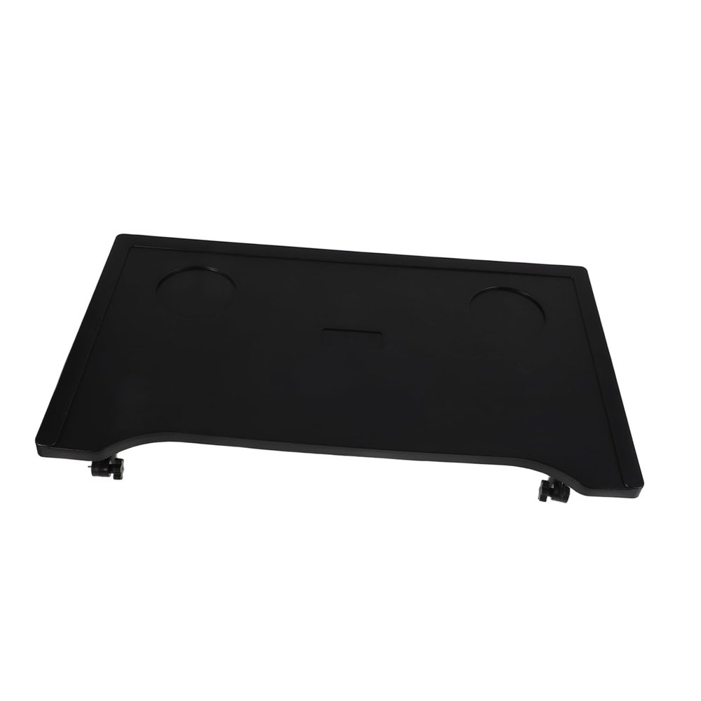NULYLU Universal Folding Wheelchair Dining Table Easy Installation Accessory with Cup Holder, Portable Plastic Fold-up Tray for Indoor and Outdoor Dining for Adult Wheelchairs