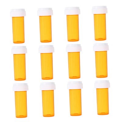 IWOWHERO 12pcs Portable Small Pill Bottles for Travel Lightweight Pp Medicine Containers Compact Daily Pill Organizer the Go Use